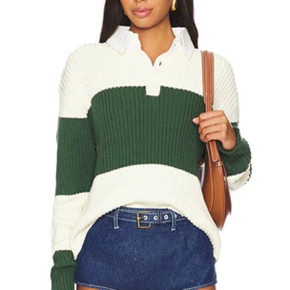 Prince Rugby Top in Moss Stripe
LIONESS